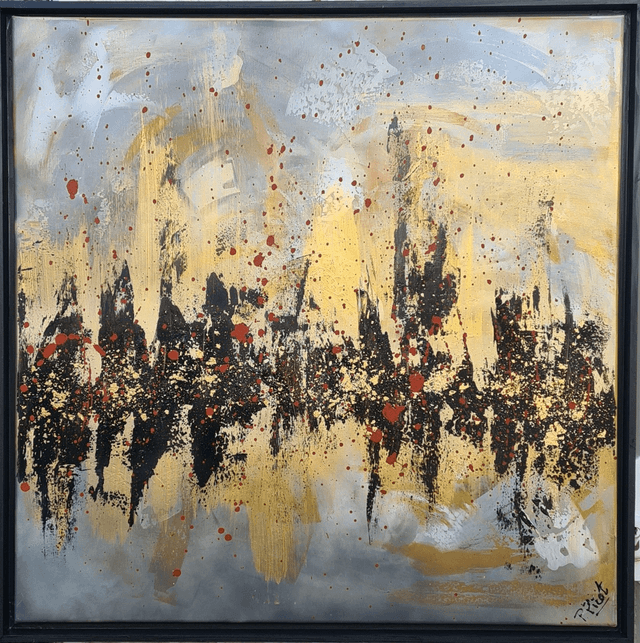 PYROTECHNIQUE 1 - 80 x 80 cm