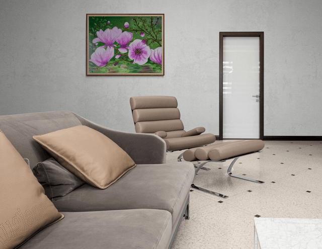 Les magnolias 90x70