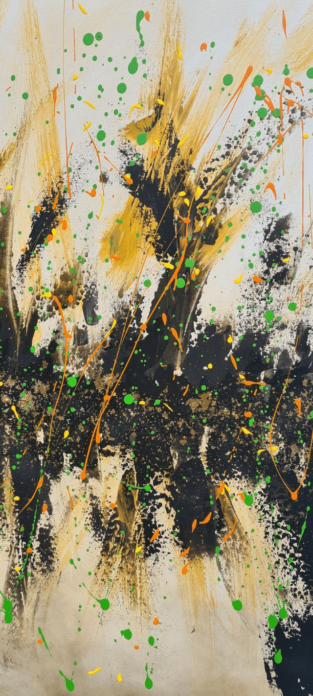 PYROTECHNIQUE 4 - 100 X 100 cm