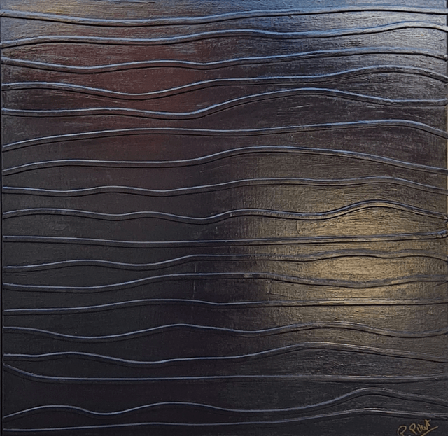 Rêve noir 18 "vagues" (80x80)