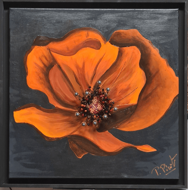 Le coquelicot 50x50 cm