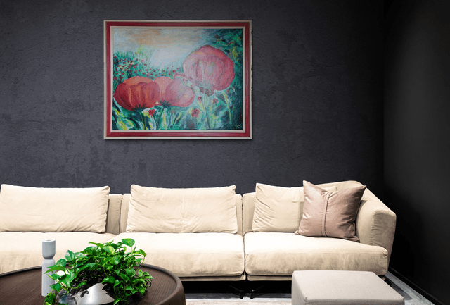 Les coquelicots 80x60cm