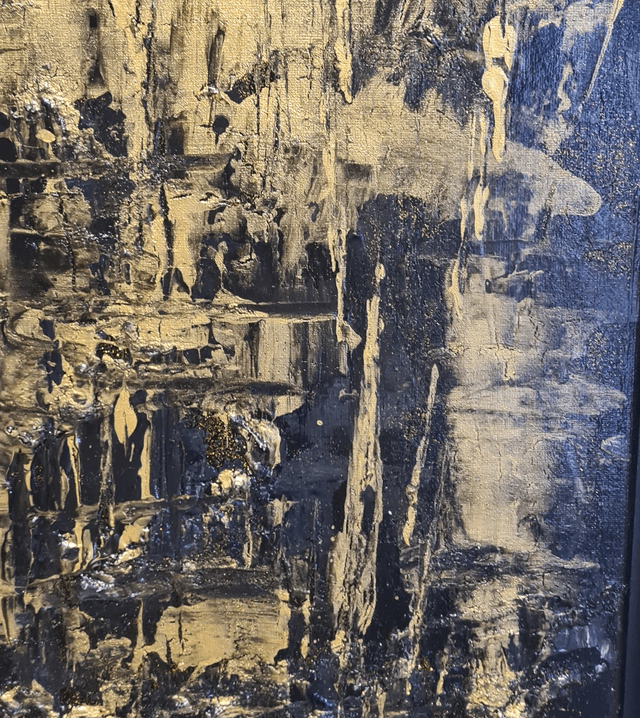 Rêve noir/or 31     ( 50x50cm)