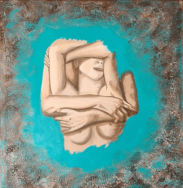 l'étreinte  70x70
