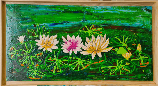 Les nénuphars 100x50cm