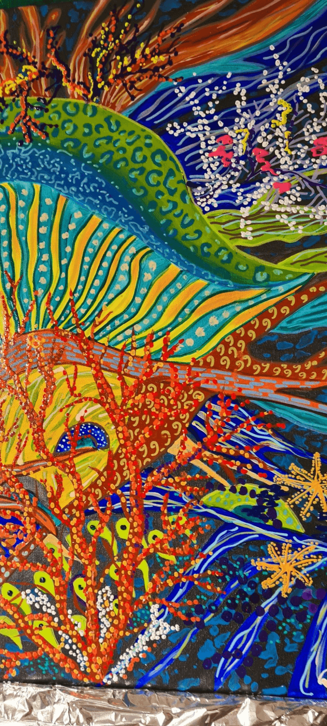 LES CORAUX   60x60cm