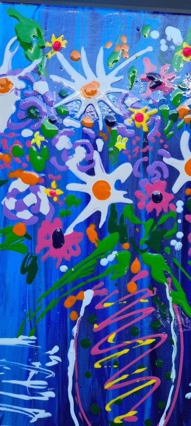 Bouquet violet  A26    (25x30cm)