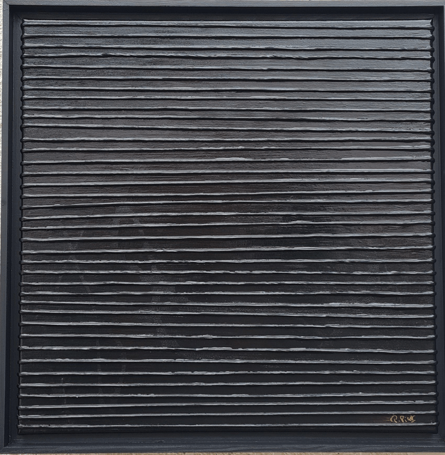 Rêve noir 30 "Les stries" (60x60)