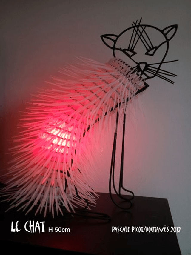 Lampe Chat H 50 cm