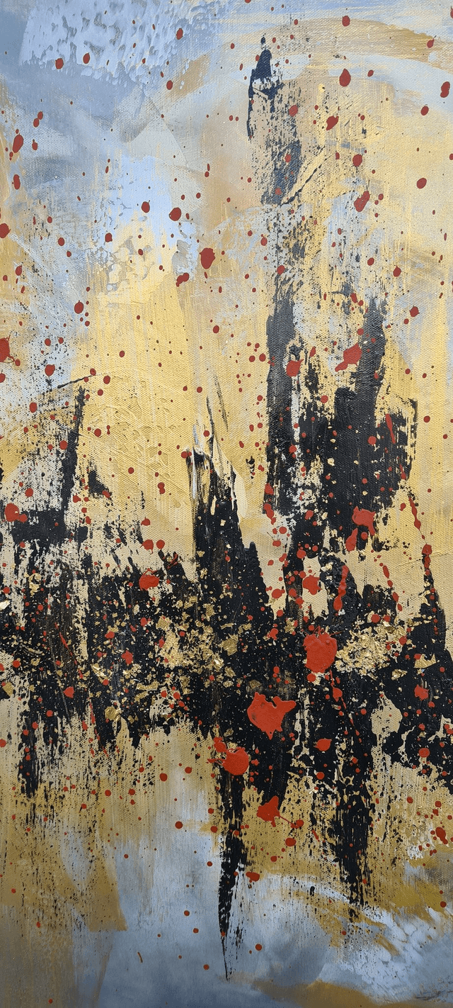 PYROTECHNIQUE 1 - 80 x 80 cm