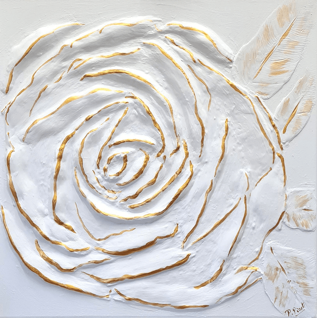 Rêve blanc   35   " Rose" 80x80