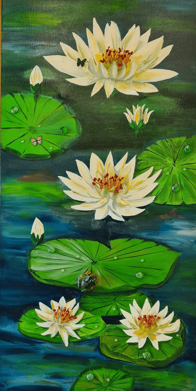 les nénuphars 50x100