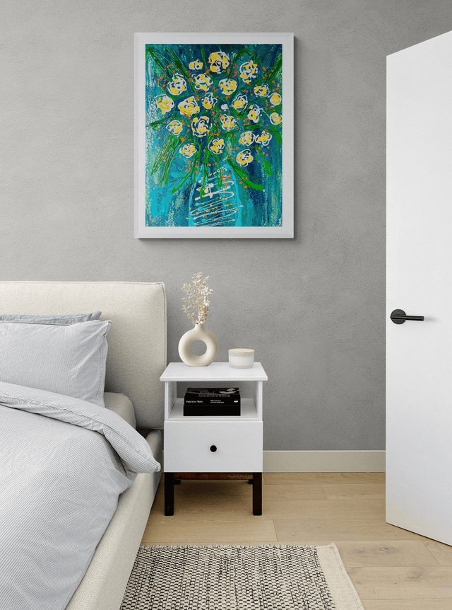 Bouquet roses 60x80