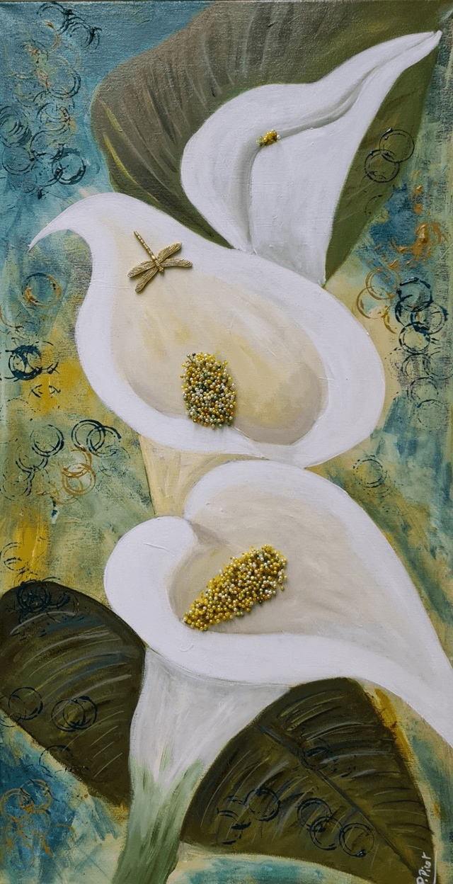 Les arums 50x100