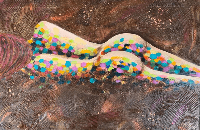 La femme nue couchée 100x65