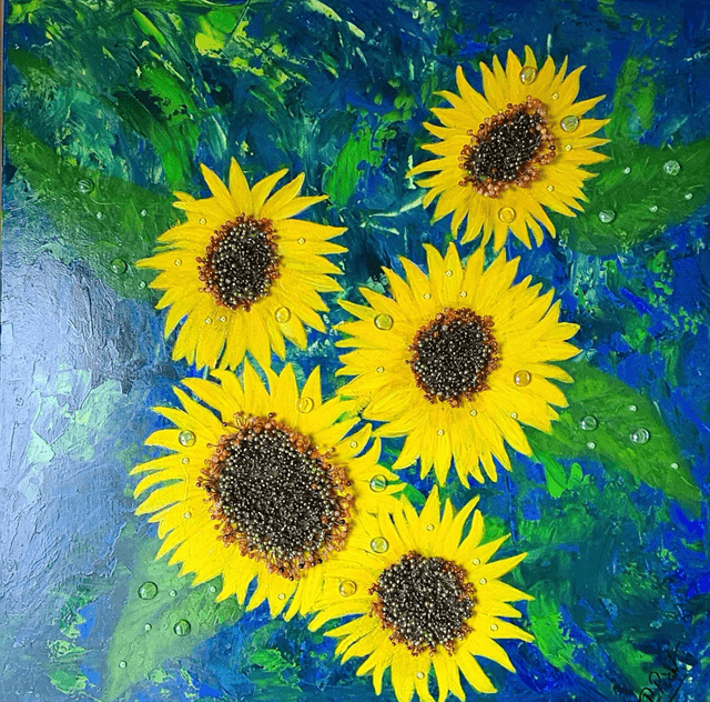 les tournesols 80x80