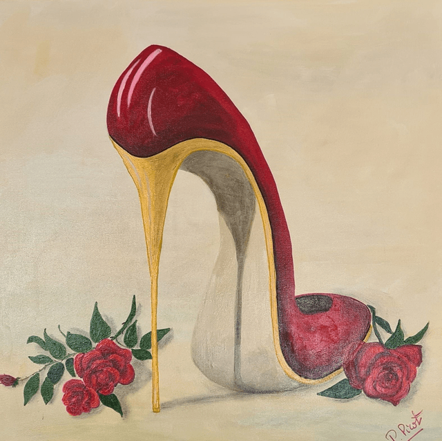 l'escarpin aux roses rouges 80x80
