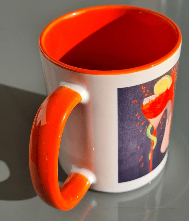 MUG  COCKTAIL noir/orange
