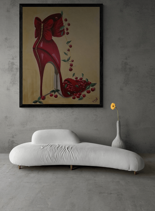 La sandale aux cerises 65x81