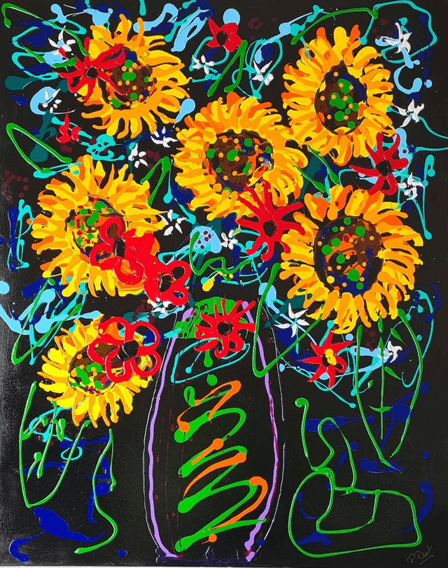Les tournesols 81x100