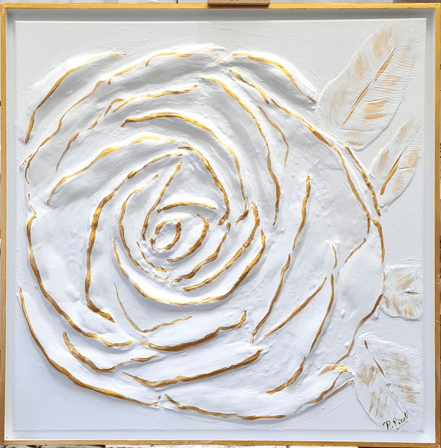 Rêve blanc   35   " Rose" 80x80