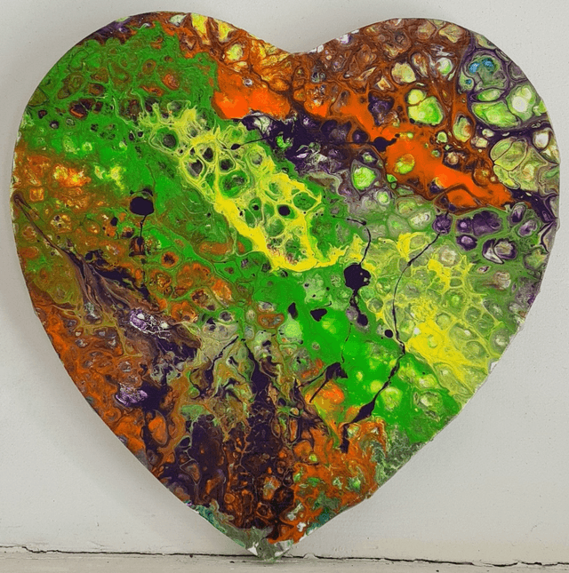 COEUR 4   (30x30cm)