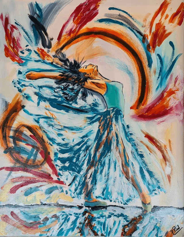 La danseuse au ruban 70x90