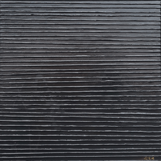 Rêve noir 30 "Les stries" (60x60)