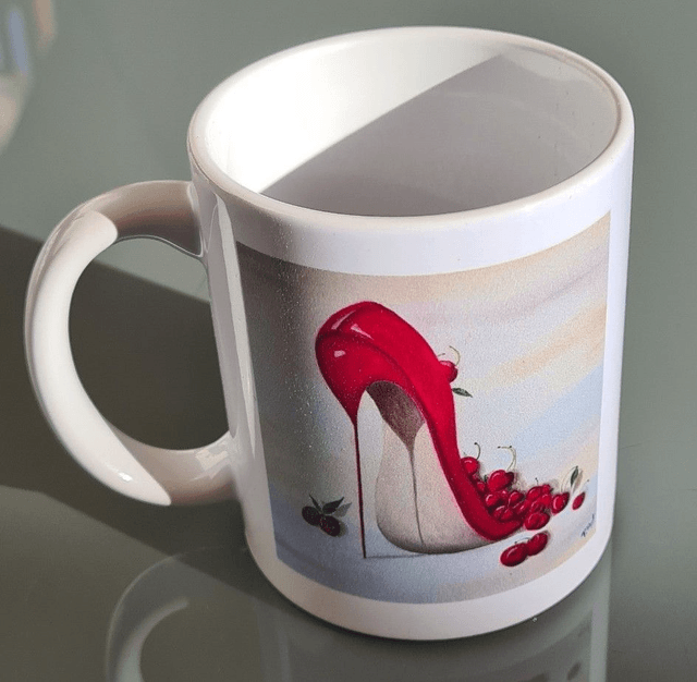 MUG  ESCARPIN cerises