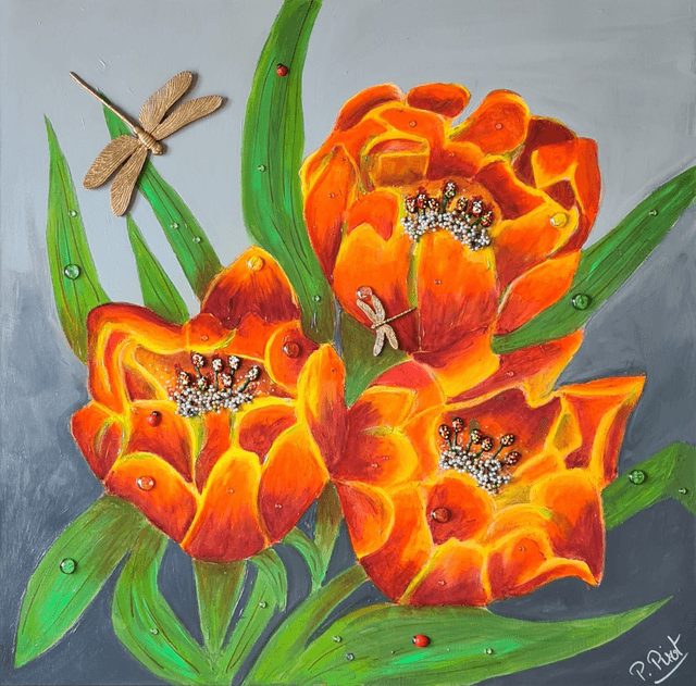 Les Coquelicots 80x80