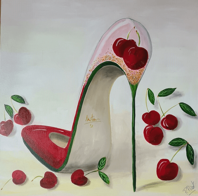L'escarpin aux cerises 80x80