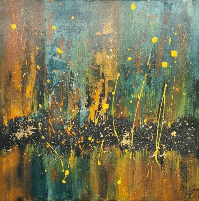 PYROTECHNIQUE 8 - 60 x 60 cm