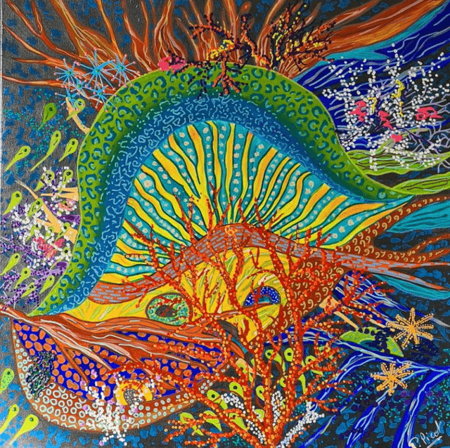 LES CORAUX   60x60cm