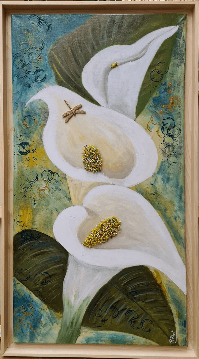 Les arums 50x100