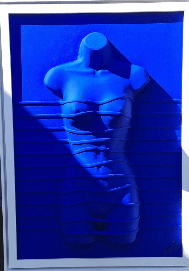 THE BLUE WOMAN  - 70x100cm