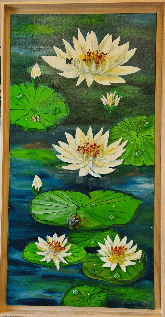 les nénuphars 50x100