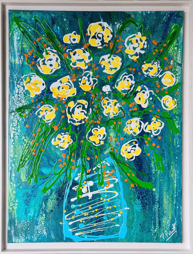 Bouquet roses 60x80